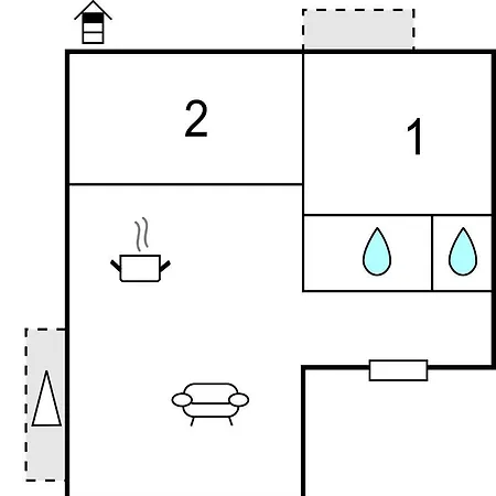 Two-bedroom In דירה שיופוק